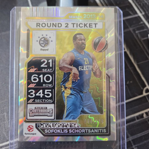 Panini Euroleague Schortsianitis card like new