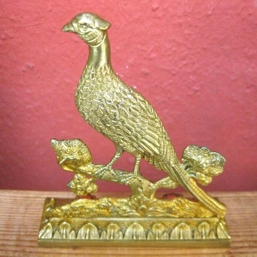 Decorative pheasant bronze used with gilding