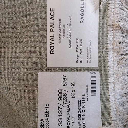 Viscose rugs set of 3 like new