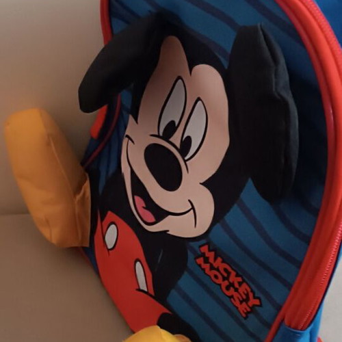 Mickey Mouse toddler bag used with 3D ears and feet