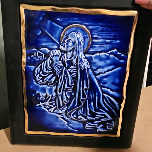 Icon of Jesus praying like new