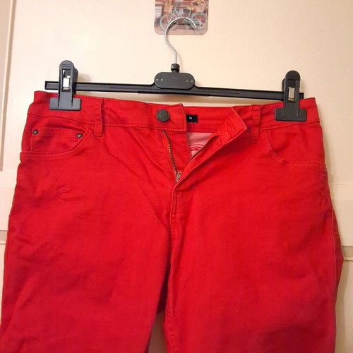 Calliope red elastic high-waisted skinny fit jeans size M