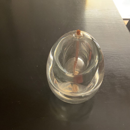 Glass Oil Lamp Minimalist Table Lantern Like New