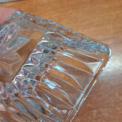Vintage glass fondue dish