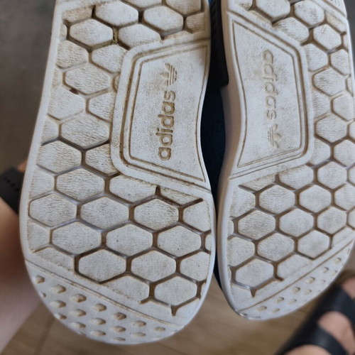 Adidas boys' sports shoes used, sizes 24 & 25 with free McQueen slippers
