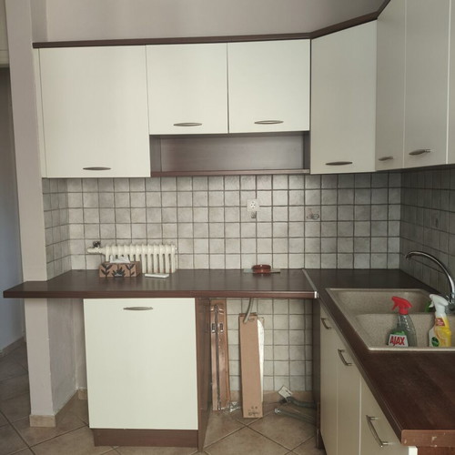 Kitchen cabinets like new with sink and faucet, bakelite wood