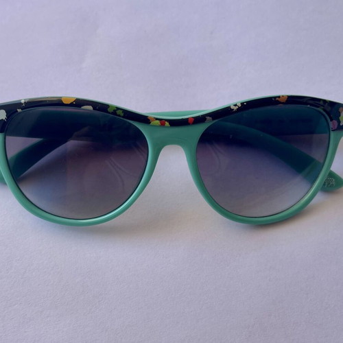 Stella McCartney Kids Sunglasses used, turquoise frame with colorful design