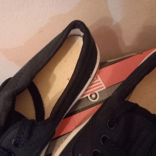 Black canvas shoes size 36