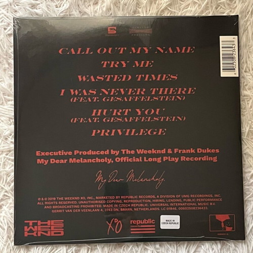 My Dear Melancholy LP new, electronic music