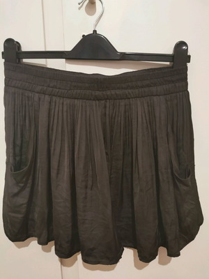 Ζιπ κιλοτ μεταχειρισμένο Zara μαύρο μέγεθος M 38 10 κοντό