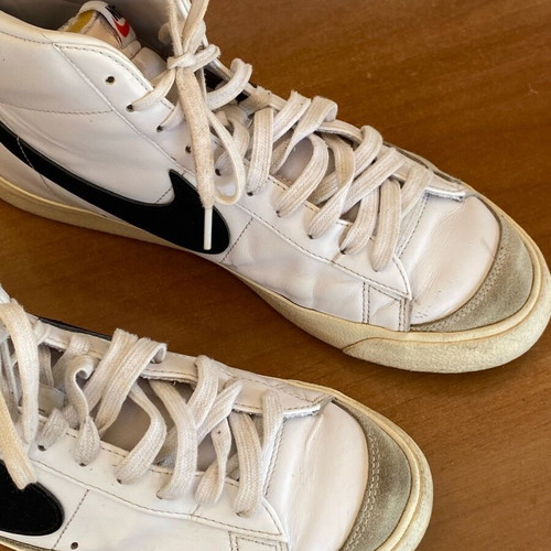 Nike Blazer Mid ’77 used, white-black, size 43