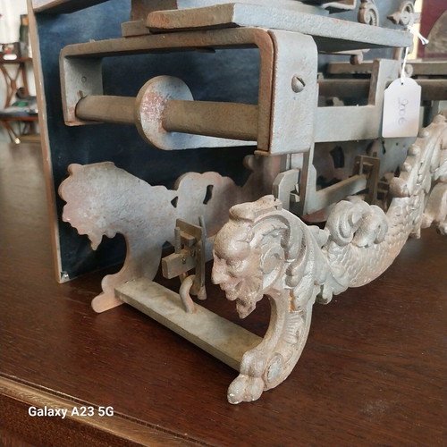 Cast iron antique scale used with lion and dragon decorations