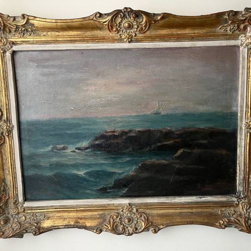 Painting Thalassografia Geralis like new, dimensions 50x33