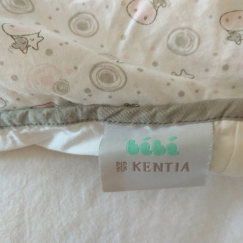Kedia crib quilt like new, cotton duvet cover with cow design