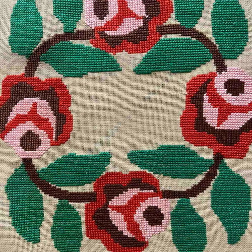Handmade embroidery used, 0.33x0.32 m