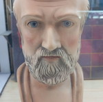Hippocrates bust new, marble colored