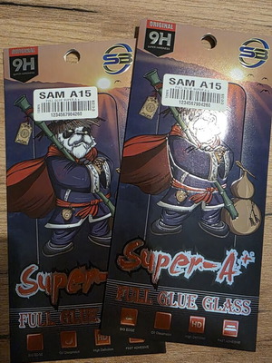 Tempered Glass Samsung A15 Full, like new, pack of 2