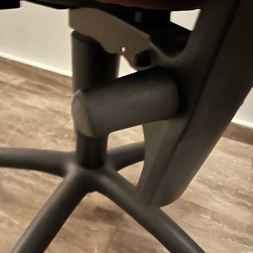 Student office chair refurbished with adjustable height and backrest