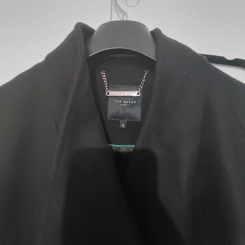 Ted Baker Rose Mid Length Wool Wrap Coat new, black, size XL