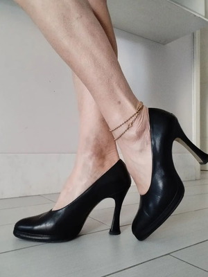 Derma heels used, black, size 37, leather