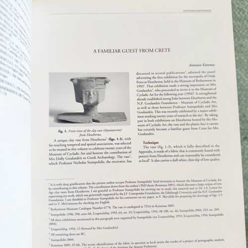 Genethlion 2006 art book like new, 20 years Cycladic Art Museum