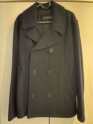 Zara black coat like new, size S