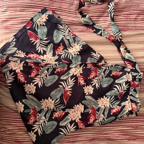 Floral pants Esmara new, XXL 44 16, viscose and linen