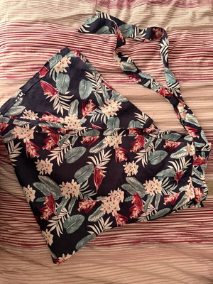 Floral pants Esmara new, XXL 44 16, viscose and linen