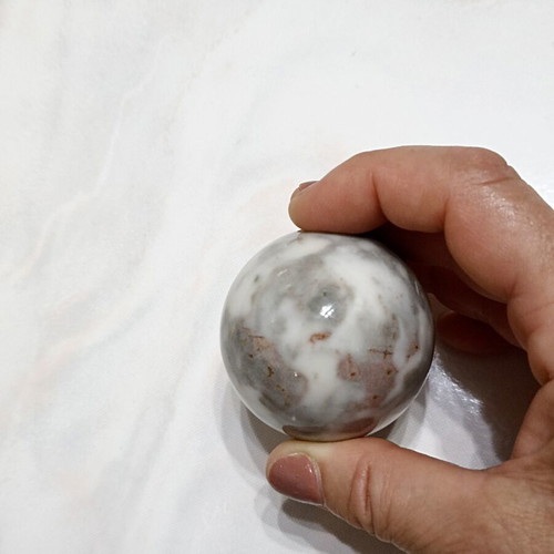 Egg from semiprecious stone Agate Opal used, decorative collectible