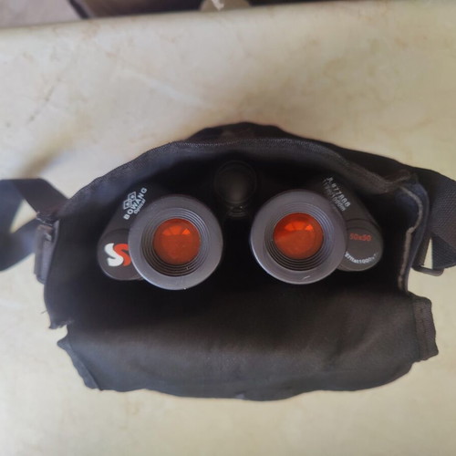 Bowang Optical 50x50 Binoculars with Canvas Case used