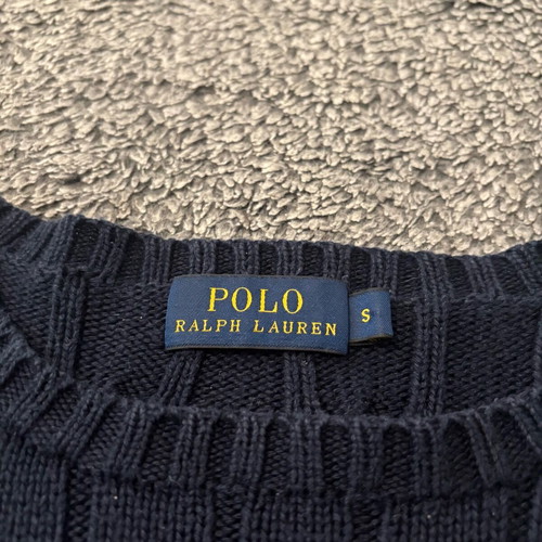 Polo Ralph Lauren women's knit sweater size Small navy like new