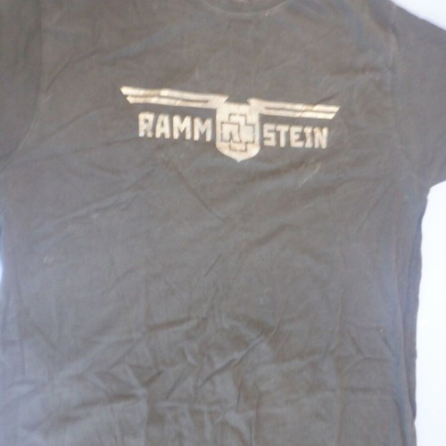 Rammstein "Golden logo" authentic T-shirt size XXL used
