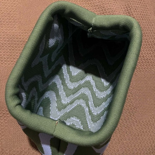 Knit clutch bag Shein new, blue and green