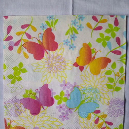 Napkins collection set of 5 with butterflies new
