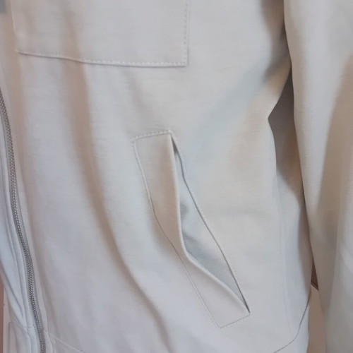Men's spring jacket, beige and grey