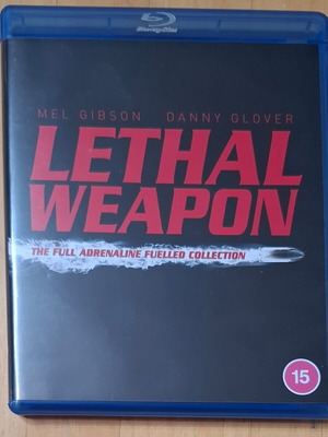 Lethal Weapon Blu-Ray set like new, 4 movies with Greek subtitles