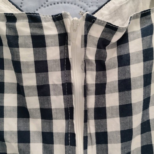 Lindy Bop cotton dress used, white and blue checkered
