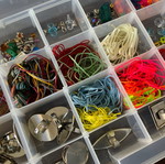 Jewelry materials case used