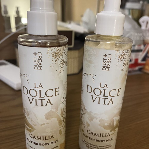Dust + Cream La Dolce Vita Glitter Body Set 200ml new