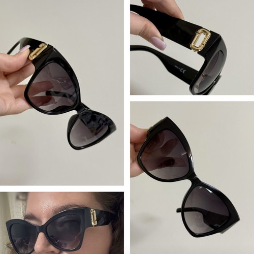 Marc Jacobs Black and Gold Women Sunglasses New Vintage