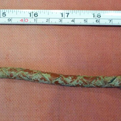 Leather officer whip from 1940s used, worn