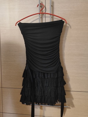 Strapless dress Paranoia like new, black, size S
