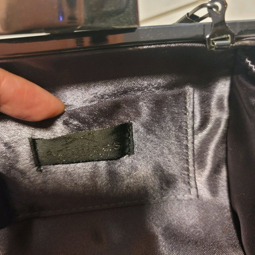 Clutch gray snake like new Achilleas Accessories
