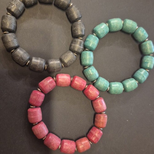 Bracelets made of genuine frankincense beads, new, 13 pieces