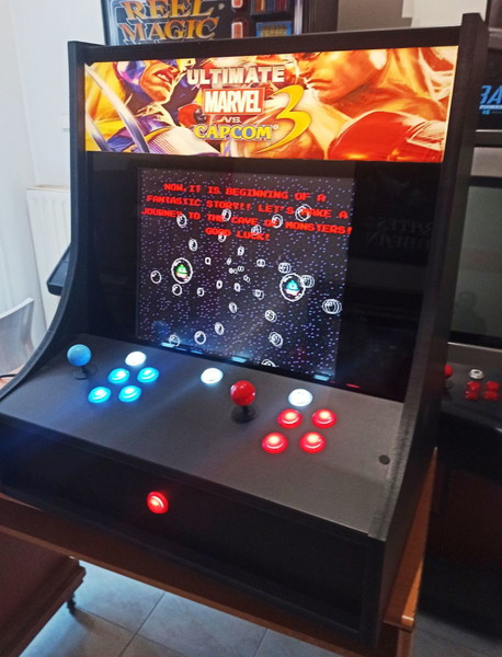 ARCADE ΚΑΜΠΙΝΑ 19 ΑΡΑ ΟΘΟΝΗ RETRO GAMES BARTOP