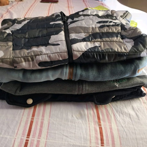 Boys' jackets and cardigans used, sizes 110-122 cm
