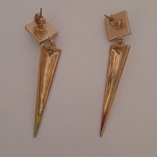 Earrings used, blue and gold