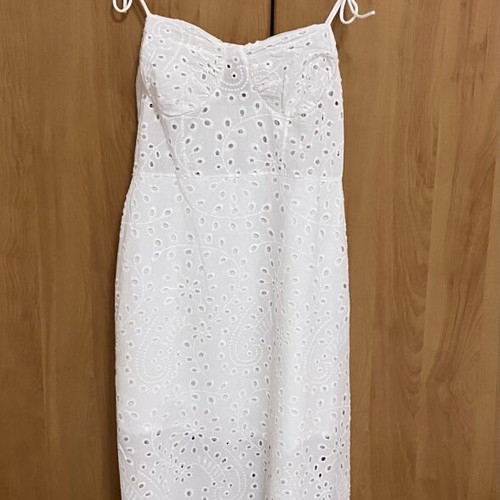 White Kipour Dress one size like new