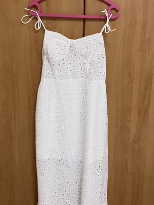 White Kipour Dress one size like new