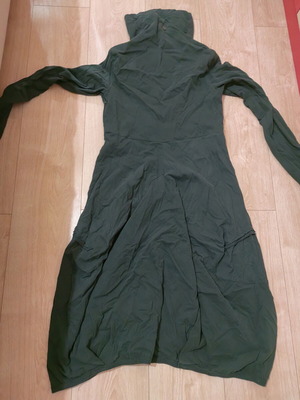 Attrattivo midi dress used, size S, black and green